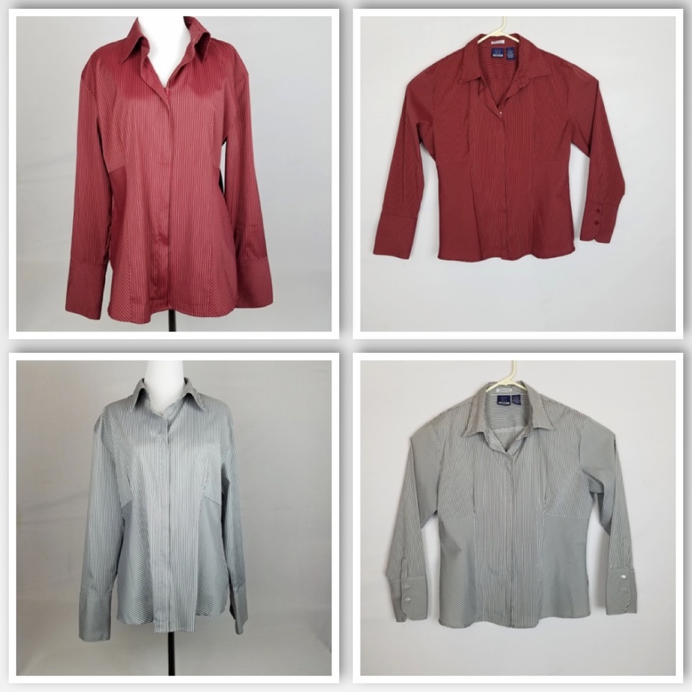 DCC Stretch  Missy Lot of 2 Zipper Front Size XL